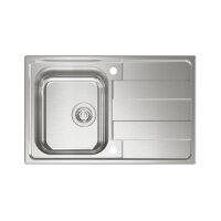 Naber Einbauspülen-Set Riva 1 Edelstahl mit Küchenarmatur Drive 1 Chrom Hochdruck