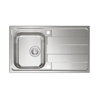 Naber Einbauspülen-Set Riva 2 Edelstahl mit Küchenarmatur Drive 1 Chrom Hochdruck