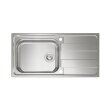 Naber Einbauspülen-Set Riva 3 Edelstahl mit Küchenarmatur Drive 1 Chrom Hochdruck