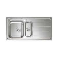 Naber Einbauspülen-Set Riva 4 Edelstahl mit Küchenarmatur Drive 2 Chrom Hochdruck