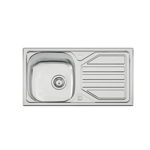 Naber Einbauspülen-Set Nava 2 Edelstahl mit Küchenarmatur Drive 1 Chrom Hochdruck