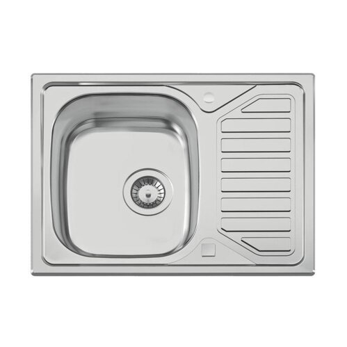 Naber Einbauspülen-Set Nava 1 Edelstahl mit Küchenarmatur Drive 1 Chrom Hochdruck
