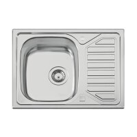 Naber Einbauspülen-Set Nava 1 Edelstahl mit Küchenarmatur Drive 1 Chrom Hochdruck