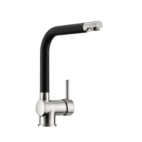 Naber LINEA Küchenarmatur Drive 1S Edelstahlfarbig/schwarz