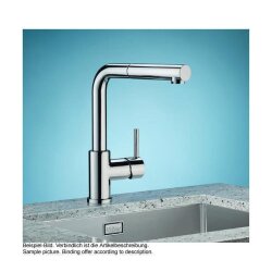 Naber LINEA Küchenarmatur Arco 1 Edelstahlfinish Hochdruck