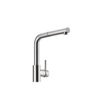 Naber LINEA Küchenarmatur Arco 2 mit ausziehbarem Auslauf Edelstahlfinish Niederdruck