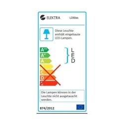 Kochfeldleuchte Sargo schwarz, Elektra LD 8072 HOB warm-weiß (3000 K)