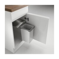 Naber Abfallsammler Cox® Beep 400, für Schwenktechnik, hellgrau, 10 l