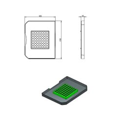 Naber Biodeckel, anthrazit, für 230 x 191 mm Eimer