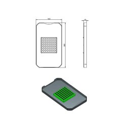 Naber Biodeckel, anthrazit, für 183 x 302 mm Eimer