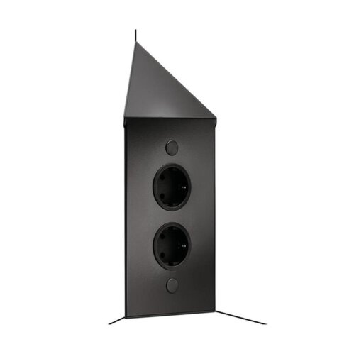 Thebo Mira ES3 Eck-Steckdosenelement, schwarz