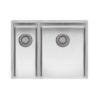 Reginox Einbaubecken New York 34/18x40 Edelstahl Becken rechts mit Handbetätigung