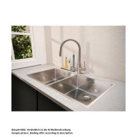 Reginox Einbaubecken New York 40/40X40 Edelstahl mit Handbetätigung