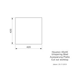 Reginox Einbaubecken Houston 40x40 Edelstahl poliert