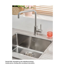 Reginox Einbaubecken Houston 50x40 Edelstahl poliert