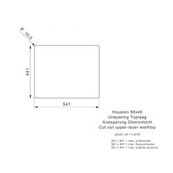 Reginox Einbaubecken Houston 50x40 Edelstahl poliert