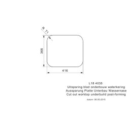 Reginox Einbaubecken L18 4035 (L) VP-CC