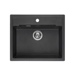 Reginox Einbaubecken Amsterdam 54 Regi-Granit Black Silvery