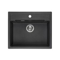 Reginox Einbaubecken Amsterdam 54 Regi-Granit Black Silvery