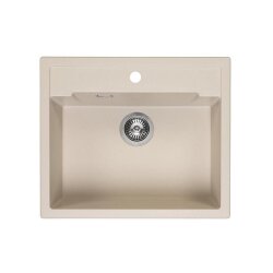 Reginox Einbaubecken Amsterdam 54 Regi-Granit Caffe Silvery