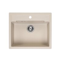 Reginox Einbaubecken Amsterdam 54 Regi-Granit Caffe Silvery