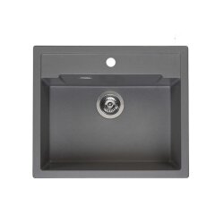 Reginox Einbaubecken Amsterdam 54 Regi-Granit Grey Silvery