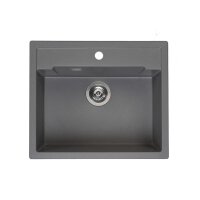 Reginox Einbaubecken Amsterdam 54 Regi-Granit Grey Silvery