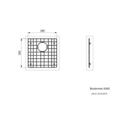 Reginox Bodengitter für Reginox Miami 40x40