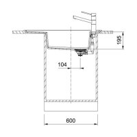 Franke Einbauspüle Fresno FSG 611 Fragranit+