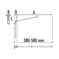 Konsole / Wandkonsole / Wandhalterung (klappbar)