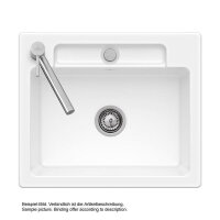 Villeroy & Boch Einbaubecken Siluet 60 S Classicline i4 Graphit Excenterbetätigung