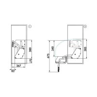 Kesseböhmer Hängeschrank-Liftbeschlag iMove-Set Single Tray