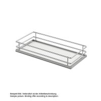 Vauth-Sagel Premea Korb-Set, zum Einhängen in Seitenauszug SUB/TAL Side Rahmen, Reling silberfarben