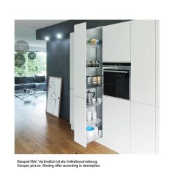 Vauth-Sagel Hochschrank-Auszug-Rahmen TAL Side, Höhe 1222 mm, für 4 Körbe, silber