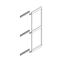 Vauth-Sagel Hochschrank-Auszug-Rahmen TAL Side, Höhe 1222 mm, für 4 Körbe, silber