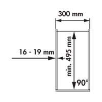 Vauth-Sagel Hochschrank-Auszug-Rahmen TAL Side, Höhe 1222 mm, für 4 Körbe, silber