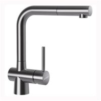 Schock Küchenarmatur Laios (ausziehbarer Auslauf) metallische Oberfläche