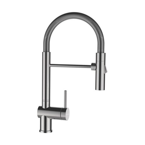 Schock Küchenarmatur Sina | Flexauslauf | Edelstahl massiv