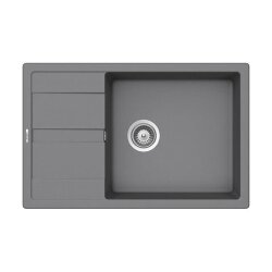 Schock Einbauspüle Cristalite Manhattan D-100LS A Croma GCR Exzenterbedienung