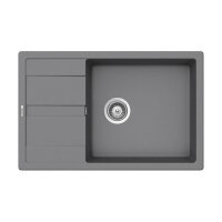 Schock Einbauspüle Cristalite Manhattan D-100LS A Croma GCR Exzenterbedienung