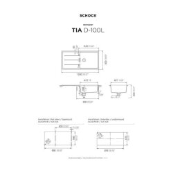 Schock Unterbauspüle Cristadur Tia D-100L U