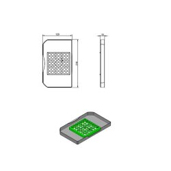 Naber Biodeckel, anthrazit, für 230 x 151 mm Eimer