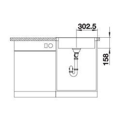 BLANCO Einbaubecken BLANCODANA 6, Edelstahl Naturfinish