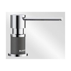 BLANCO Spülmittelspender LATO Silgranit-Look zweifarbig felsgrau/chrom