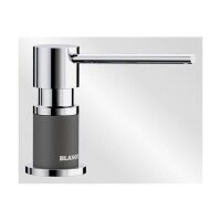 BLANCO Spülmittelspender LATO Silgranit-Look zweifarbig felsgrau/chrom