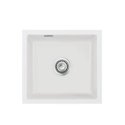 Systemceram Einbauspüle KeraDomo MERA 51 F/o flächenbündig einbaubar Handbedienung Satin