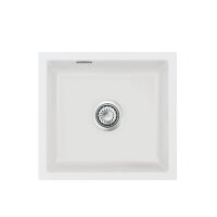 Systemceram Einbauspüle KeraDomo MERA 51 F/o flächenbündig einbaubar Handbedienung Satin