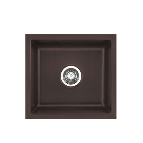 Systemceram Einbauspüle KeraDomo MERA 51 F/o flächenbündig einbaubar Excenterbedienung Siena