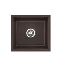 Systemceram Einbauspüle KeraDomo MERA 51 F/o flächenbündig einbaubar Excenterbedienung Siena
