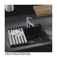 Systemceram Premium Faltmatte 330 x 450 mm Edelstahlfarben